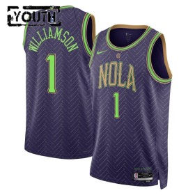 New Orleans Pelicans Zion Williamson Nike 2024-25 City Edition Violetti Lasten Pelipaidat Swingman